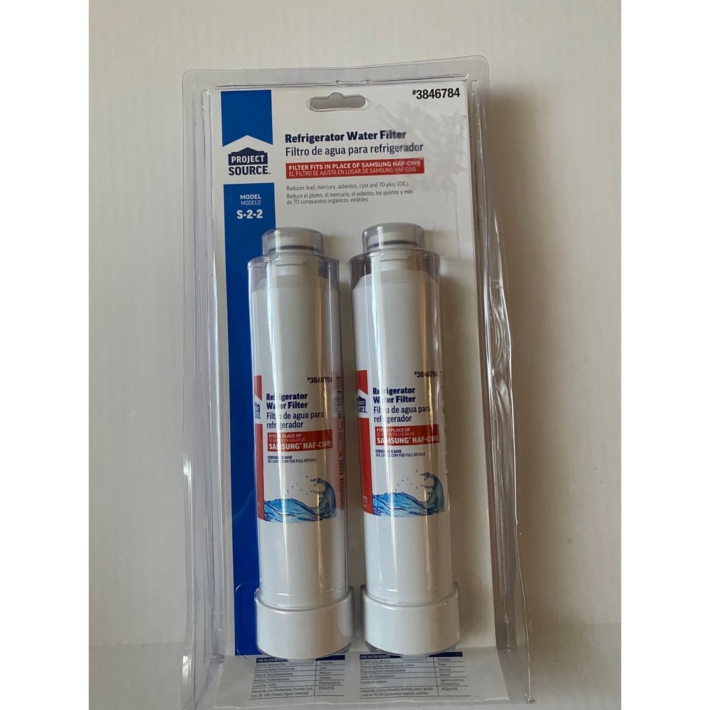 Project Source S-2-2 Refrigerator Water Filter 2-Pack Samsung HAF-CINS 3846784